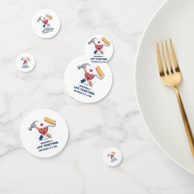 Confeti Construir Una Vida Juntos | Cute DIY Pareja Hogar (Grupo)