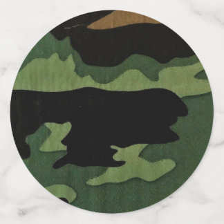 Confeti Contenedor de mesa de camuflaje