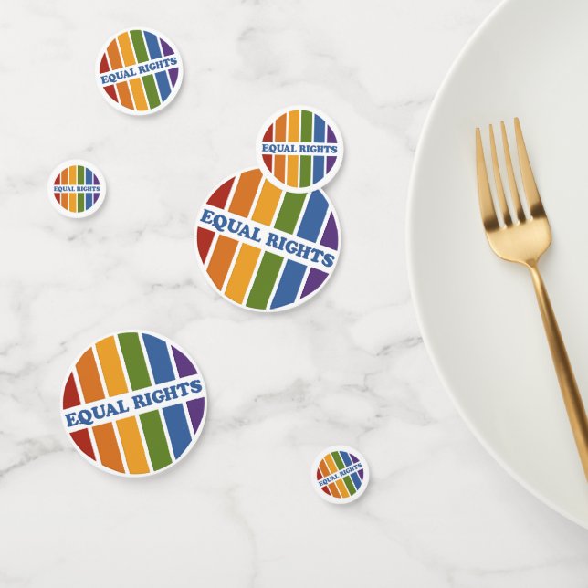 Confeti Contenedor de tabla de derechos iguales (Grupo)