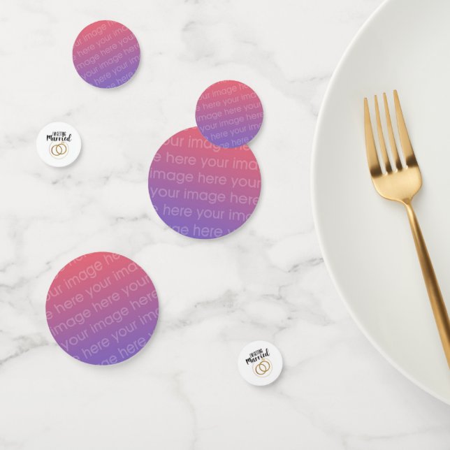 Confeti Contraer matrimonio agrega tus propias fotos al pe (Grupo)