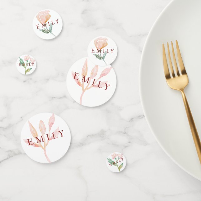 Confeti Coquette bow Florals Baby Shower (Grupo)