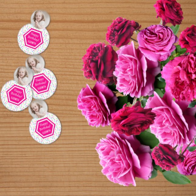 Confeti Corazones arcoiris segundo cumpleaños (Subido por el creador)