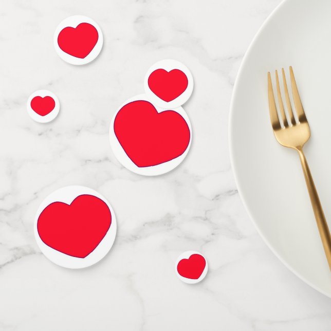 Confeti Corazones rojos (Grupo)