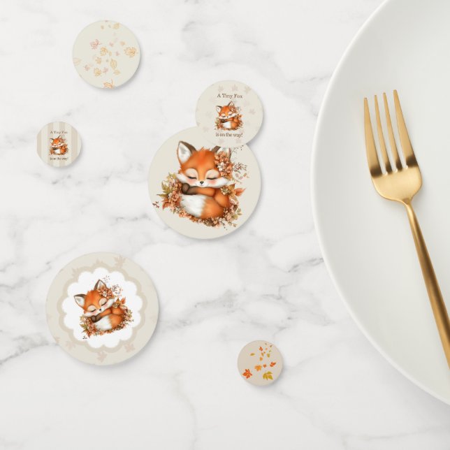 Confeti Cosy Autumn Fox Baby Shower acogedor Fiesta Woodla (Grupo)