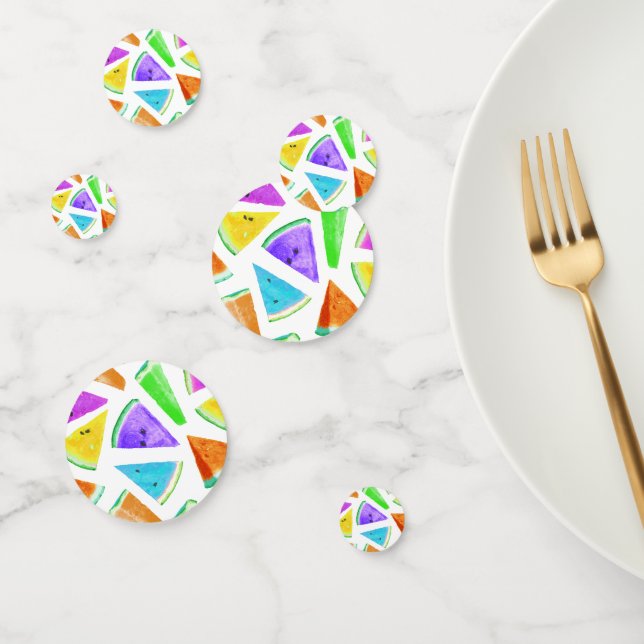 Confeti Creación de patrones de sandía 6 (Grupo)