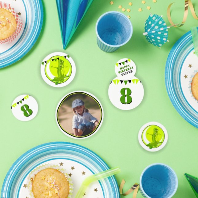 Confeti Creepy Slime Monster Green Photo Birday Party (Subido por el creador)