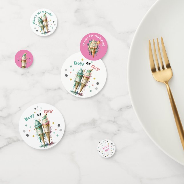 Confeti Crema de hielo género revela Fiesta es Chica (Grupo)