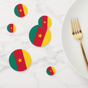 Confeti Cuadro de diálogo con bandera de Camerún