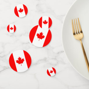 Confeti Cuadro de diálogo con bandera de Canadá
