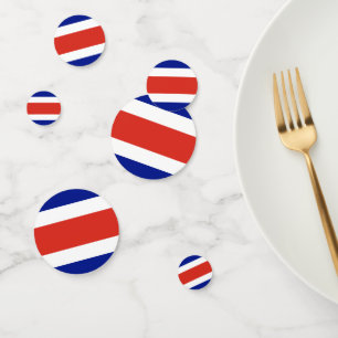 Confeti Cuadro de diálogo con bandera de Costa Rica