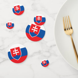 Confeti Cuadro de diálogo con bandera de Eslovaquia
