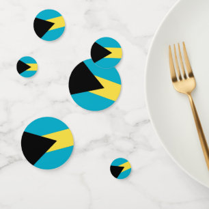 Confeti Cuadro de diálogo con bandera de las Bahamas