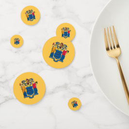 Confeti Cuadro de diálogo con bandera de Nueva Jersey