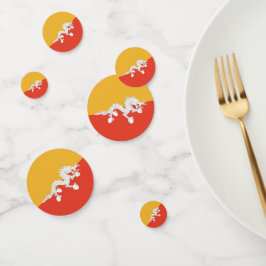 Confeti Cuadro de diálogo con la bandera de Bután