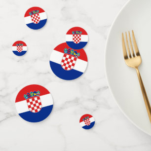 Confeti Cuadro de diálogo con la bandera de Croacia