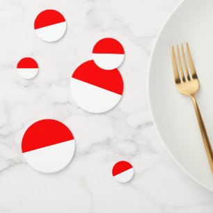 Confeti Cuadro de diálogo con la bandera de Indonesia