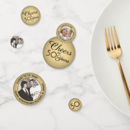 Confeti CUALQUIER Aniversario Saluda La Mesa De Ombre 3 Fo