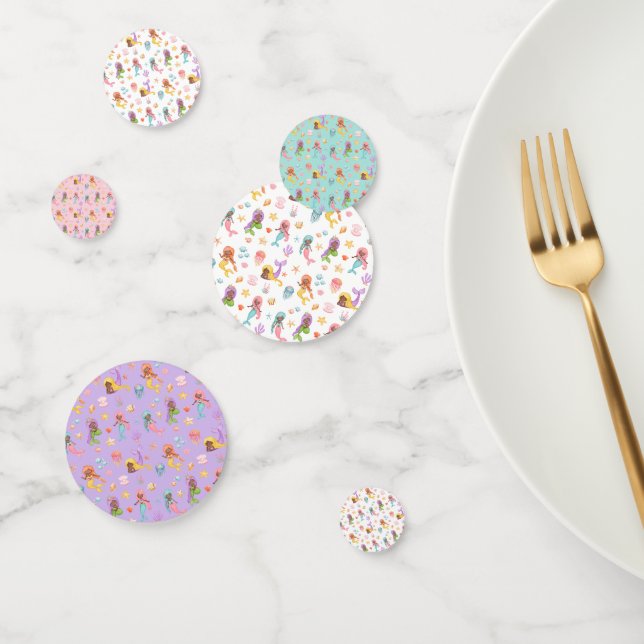 Confeti Cumpleaños de la sirena (Grupo)