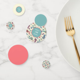 Confeti Cumpleaños de la Sirena Infantil