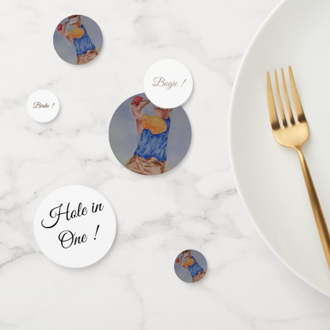 Confeti Cumpleaños de los deportes de golf de verano (Grupo)