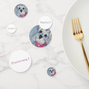 Confeti Cumpleaños de Schnauzer Puppy
