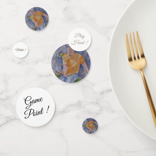 Confeti Cumpleaños del Deporte de Tenis (Grupo)