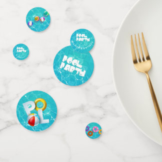 Confeti Cumpleaños del Fiesta de la piscina