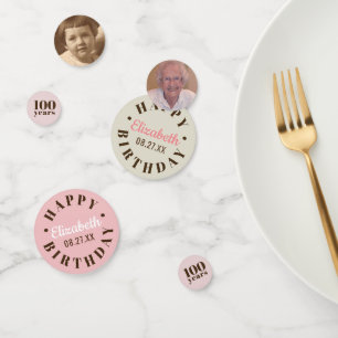 Confeti Cumpleaños del hito Elija a su Personalizado de