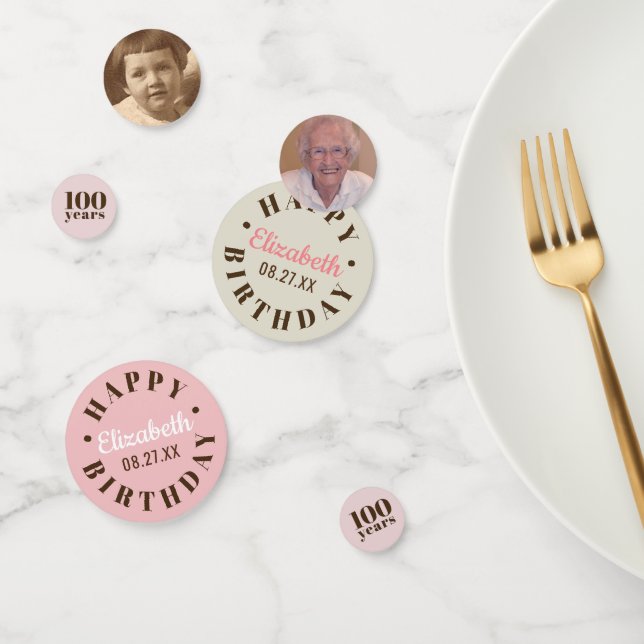 Confeti Cumpleaños del hito | Elija a su Personalizado de  (Grupo)