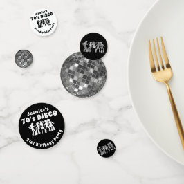 Confeti Cumpleaños Disco de los 70 | Bola Purpurina platea