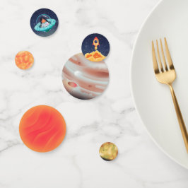 Confeti cumpleaños espacial