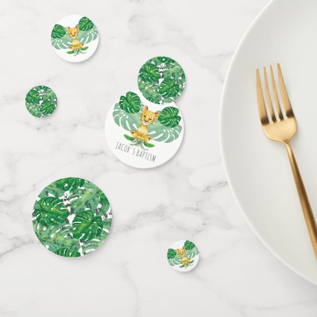 Confeti Cumpleaños I Bautismo Ilustracion de León Personal (Grupo)