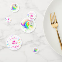 Cumpleaños personalizado de la princesa arcoiris U