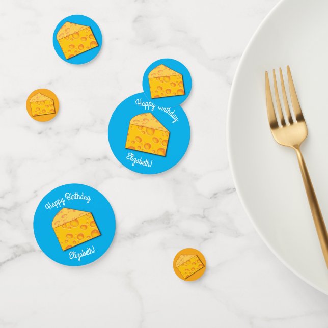Confeti Cute Cheese Wedge Kids Primer Fiesta de cumpleaños (Grupo)