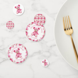 Confeti Cute Crocheted Teddy Bear Girl's Baby Shower