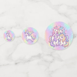 Confeti Cute Kawaii Unicorn Pastel Rainbow Magical