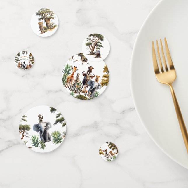 Confeti Cute Safari Animals Baby Shower (Grupo)