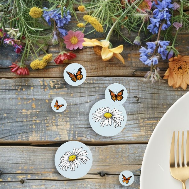 Confeti Daisy and Butterflies (Subido por el creador)