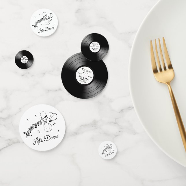 Confeti dbl Let's Dance Music Design Personalizados (Grupo)