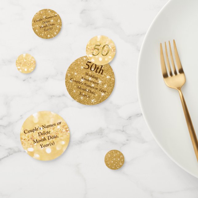 Confeti de 50 años Boda personalizado (Grupo)