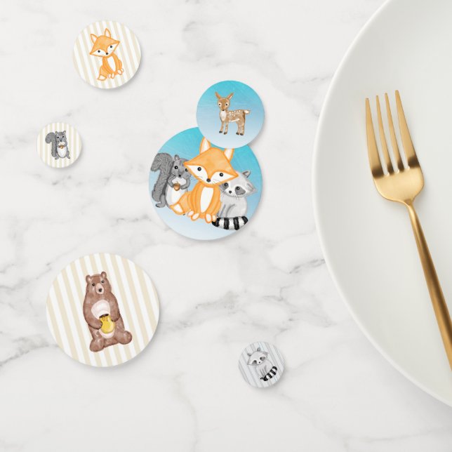 Confeti de Baby Shower Woodland Animals Forest (Grupo)