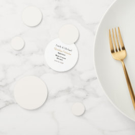 Confeti de Boda de Lujo | Decoración de Mesa Perso