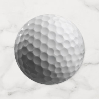 Confeti de bolas de golf blancas