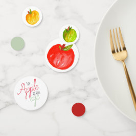 Confeti de cumpleaños para niños de manzanas de ot