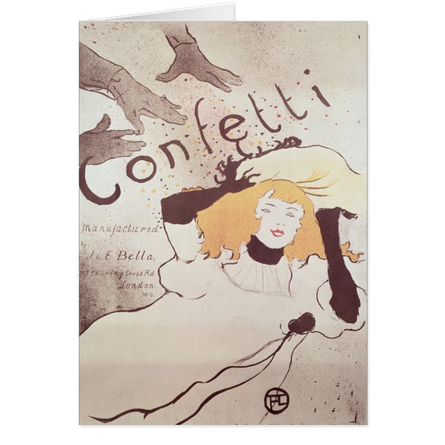 Confeti de Enrique de Toulouse-Lautrec el |, 1893 (Frente)