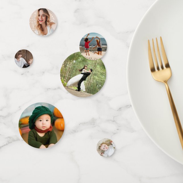 Confeti de Fotos Personalizadas para decoración de (Grupo)
