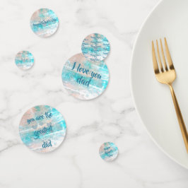 Confeti de la mesa del Día del Padre Feliz por dal