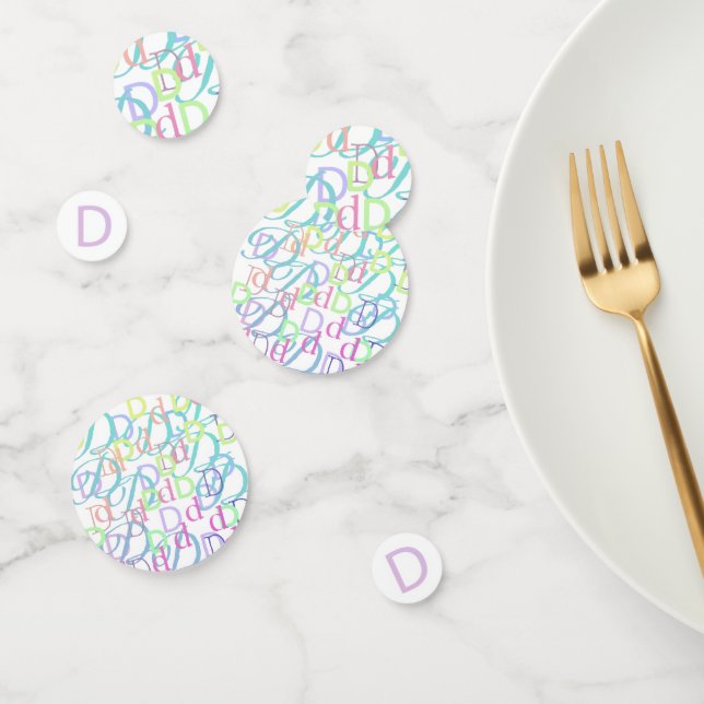 Confeti de Letras "D" (Grupo)