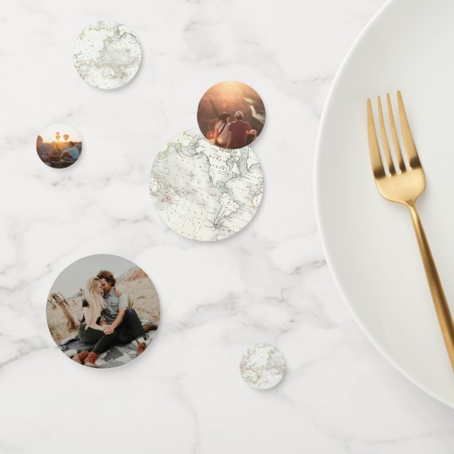 Confeti de Mapa de Fiesta de Despedida de Soltera  (Grupo)