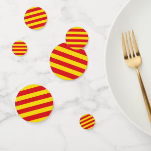 Confeti de mesa con bandera de Cataluña